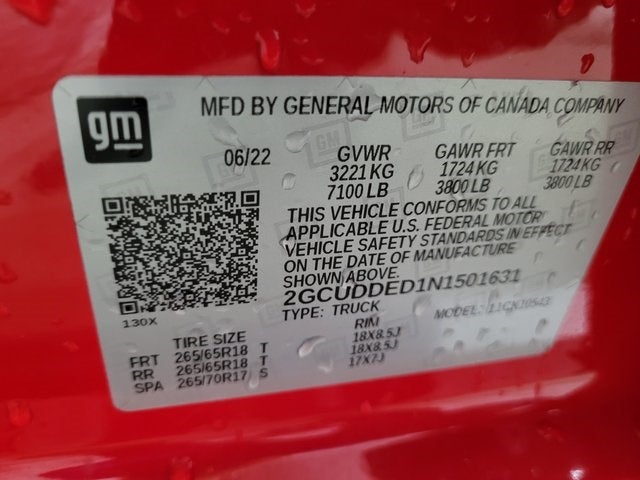 2022 Chevrolet Silverado 1500 LT LT1