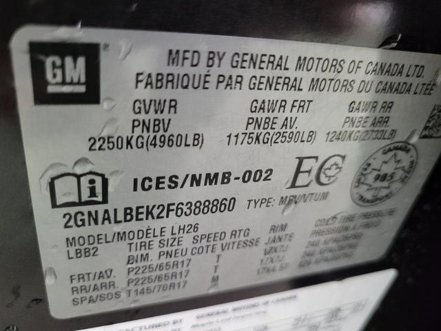 2015 Chevrolet Equinox LT 1LT