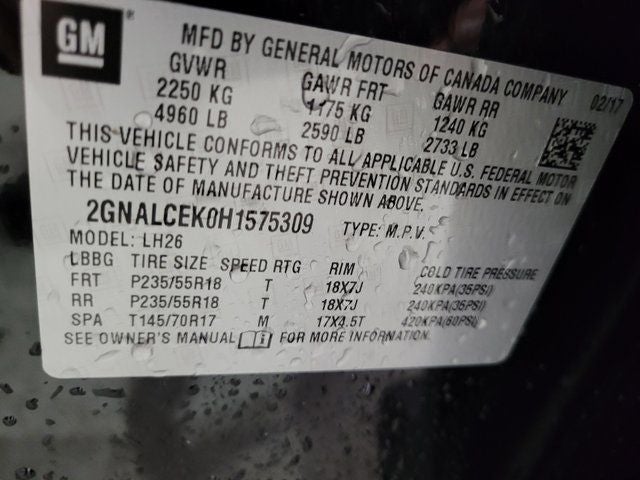 2017 Chevrolet Equinox LT