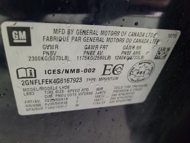 2016 Chevrolet Equinox LT