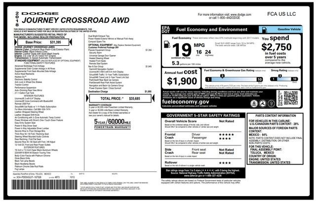 2018 Dodge Journey Crossroad