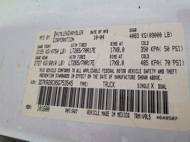 2005 Dodge Ram 2500 SLT