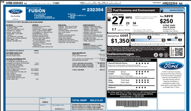 2017 Ford Fusion SE