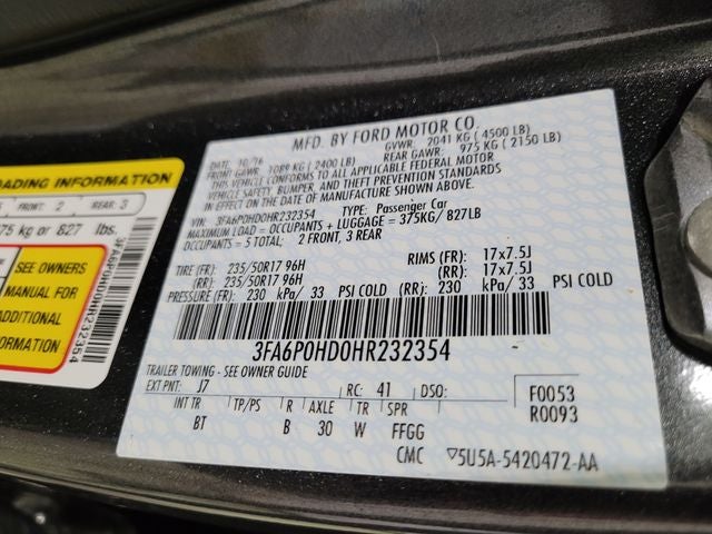 2017 Ford Fusion SE