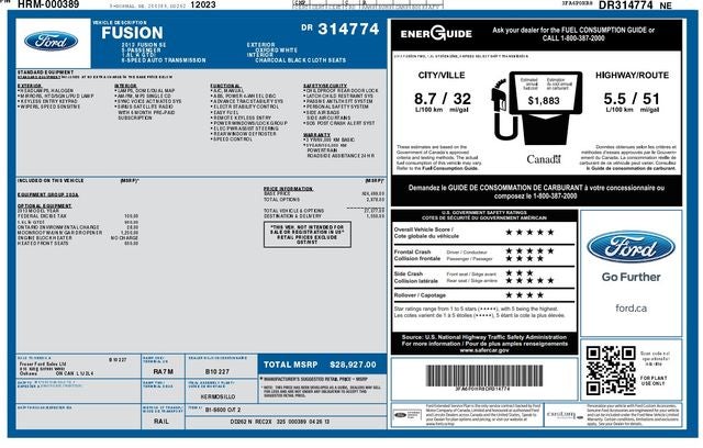 2013 Ford Fusion SE