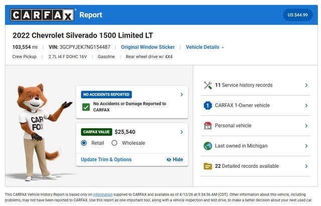 2022 Chevrolet Silverado 1500 LTD LT