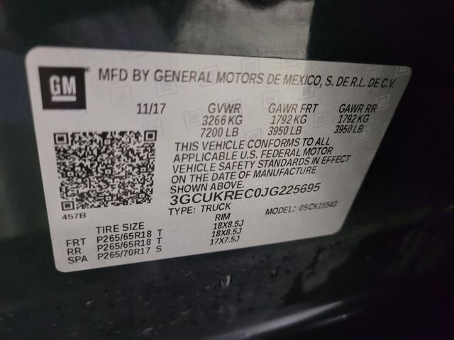 2018 Chevrolet Silverado 1500 LT LT2