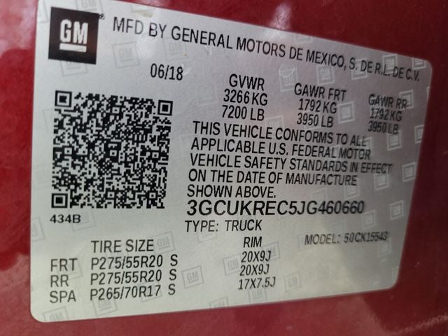 2018 Chevrolet Silverado 1500 LT LT2