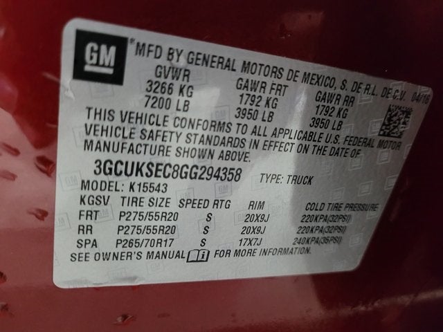 2016 Chevrolet Silverado 1500 LTZ 2LZ