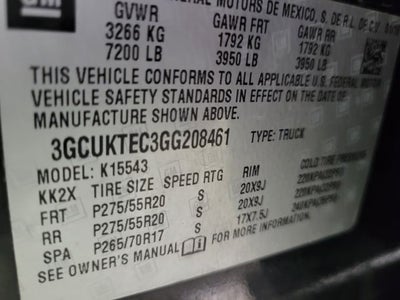 2016 Chevrolet Silverado 1500 High Country