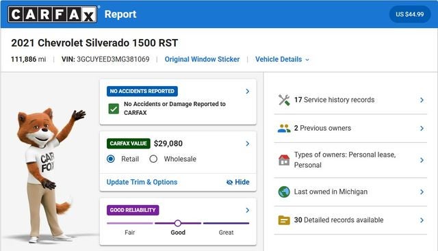 2021 Chevrolet Silverado 1500 RST