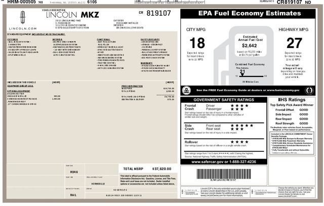 2012 Lincoln MKZ Base