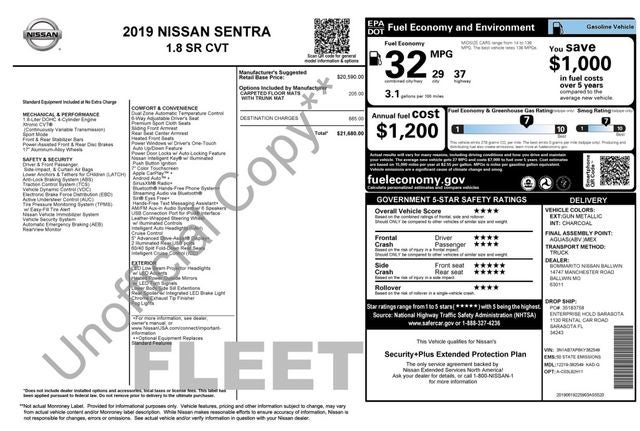 2019 Nissan Sentra SR