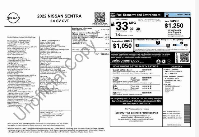 2022 Nissan Sentra SV
