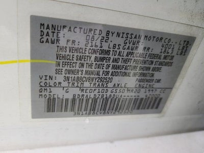 2022 Nissan Sentra SV