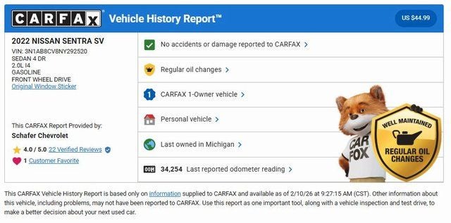 2022 Nissan Sentra SV