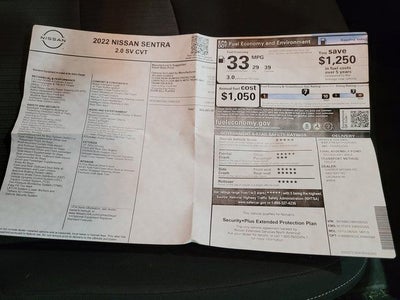 2022 Nissan Sentra SV