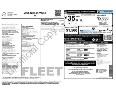 2025 Nissan Versa 1.6 SV