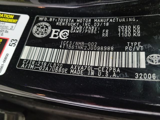 2018 Toyota Camry XSE