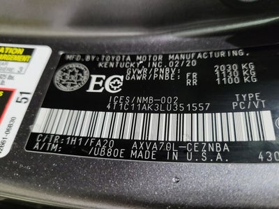 2020 Toyota Camry LE