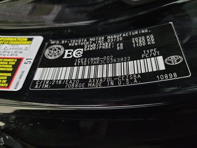 2020 Toyota Camry SE