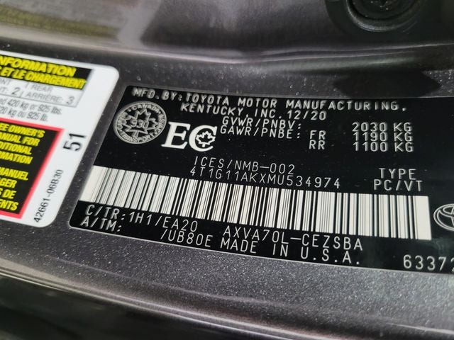 2021 Toyota Camry SE