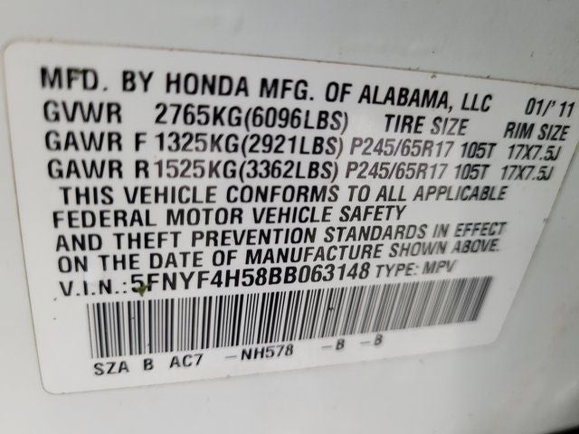 2011 Honda Pilot EX-L