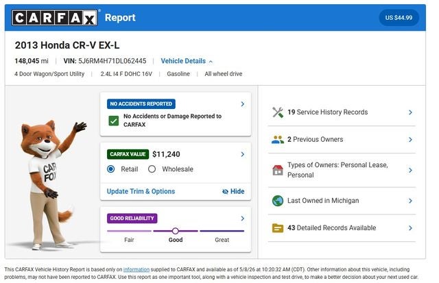 2013 Honda CR-V EX-L