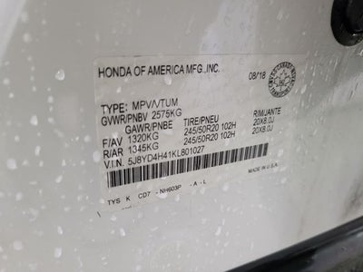 2019 Acura MDX Technology