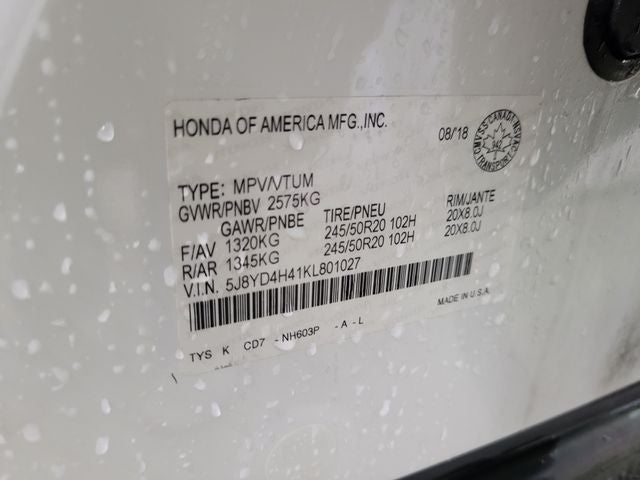 2019 Acura MDX Technology