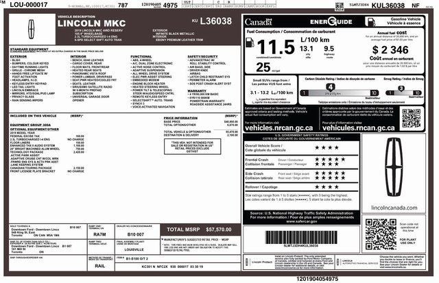 2019 Lincoln MKC Reserve