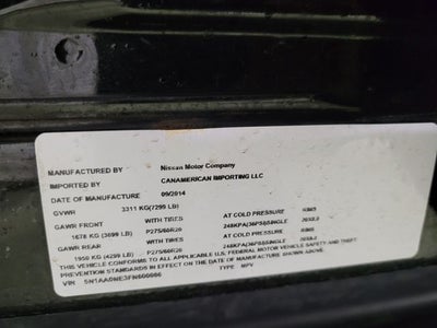 2015 Nissan Armada Platinum