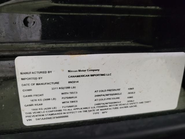 2015 Nissan Armada Platinum