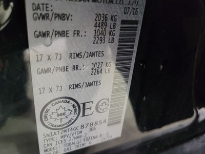 2016 Nissan Rogue SV