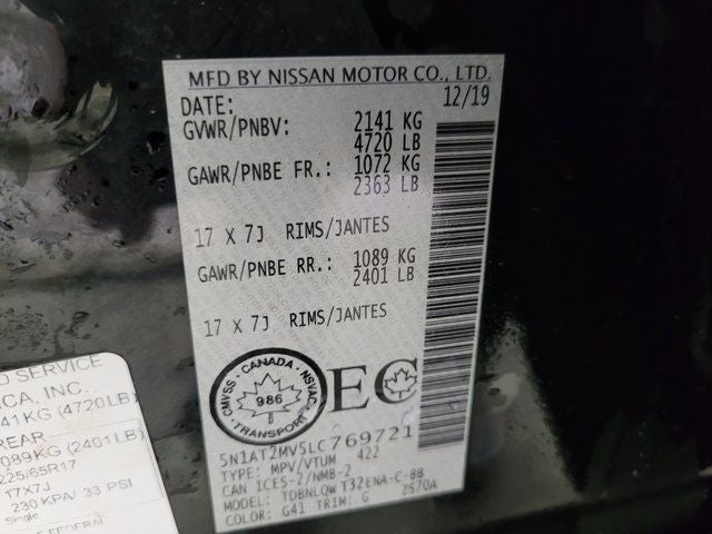 2020 Nissan Rogue SV