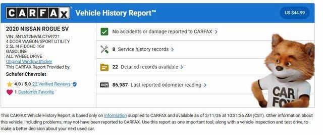 2020 Nissan Rogue SV