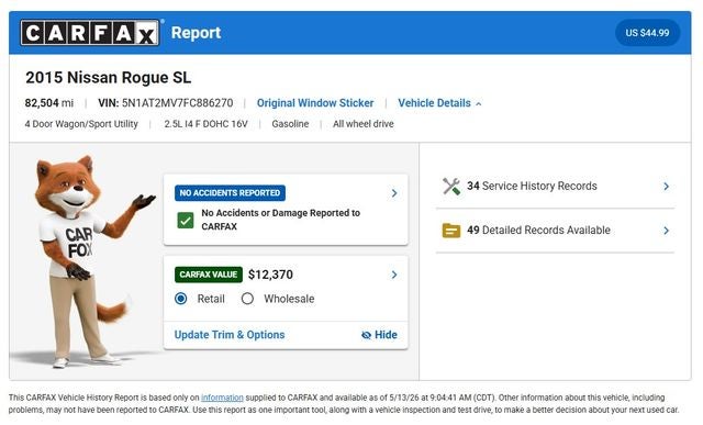 2015 Nissan Rogue SL