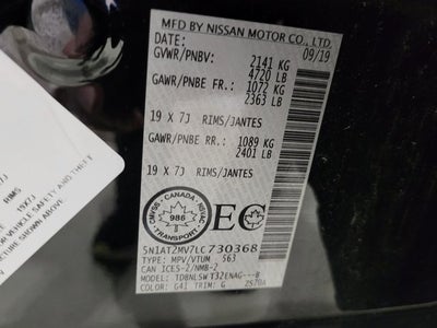 2020 Nissan Rogue SL AWD