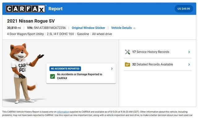2021 Nissan Rogue SV
