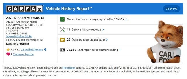 2020 Nissan Murano SL