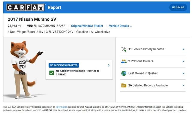 2017 Nissan Murano SL