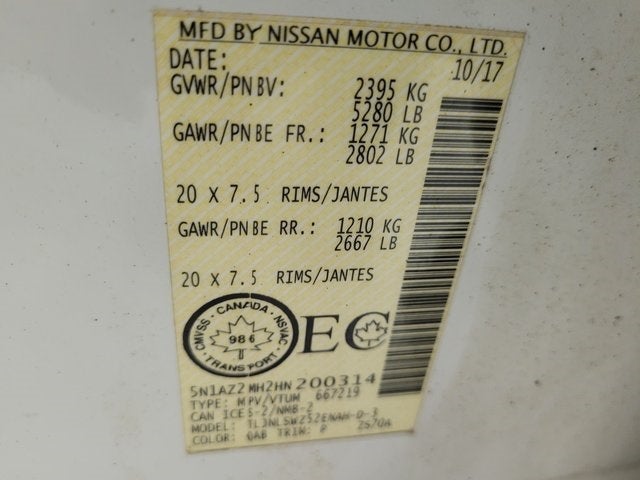 2017 Nissan Murano Platinum