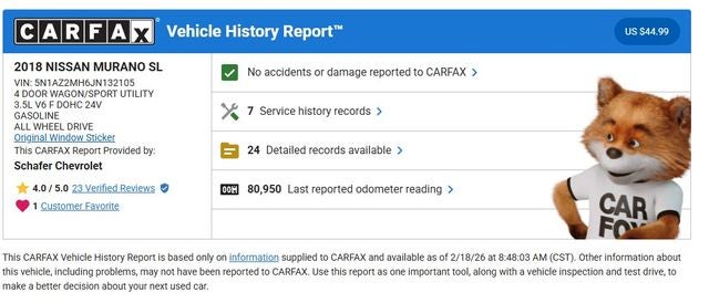 2018 Nissan Murano SL