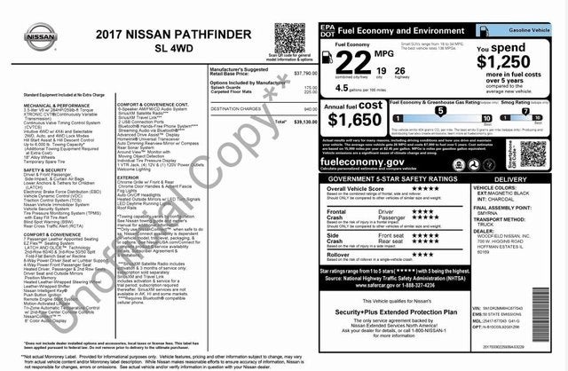 2017 Nissan Pathfinder SL
