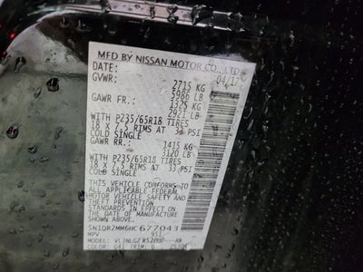 2017 Nissan Pathfinder SL