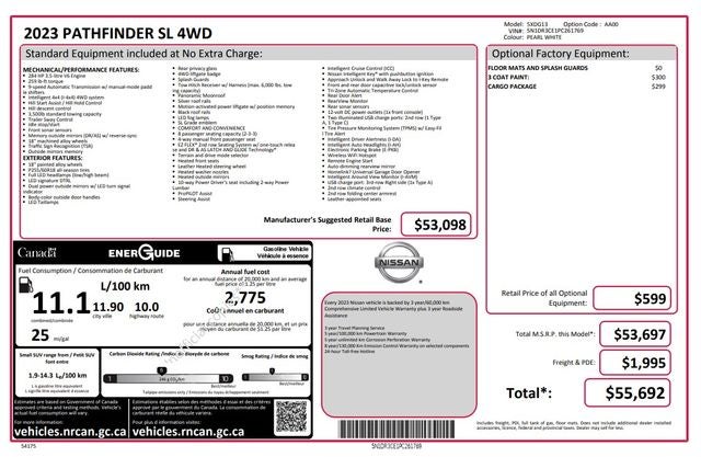 2023 Nissan Pathfinder SL