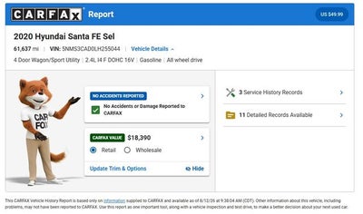 2020 Hyundai Santa Fe SEL