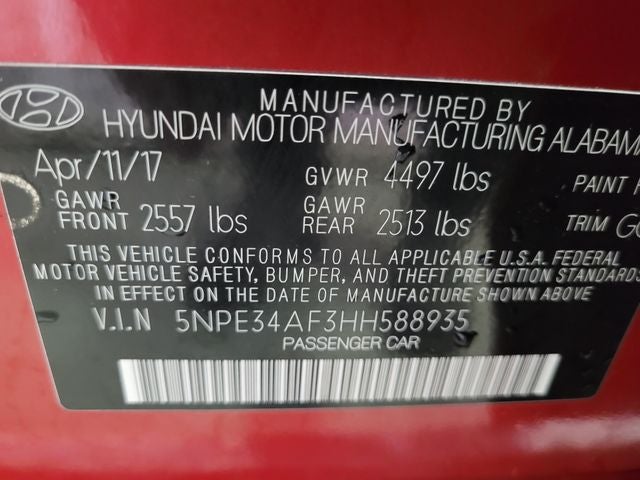 2017 Hyundai Sonata Sport