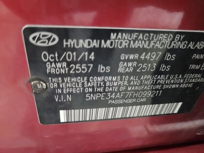 2015 Hyundai Sonata Limited