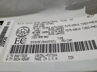 2017 Toyota Tundra SR5